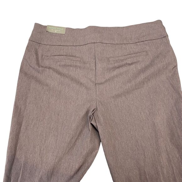 Maurices Ankle Pants Womens 2XL Brown Regular Fit Mid Rise Skinny Leg Pull-On - Picture 11 of 14